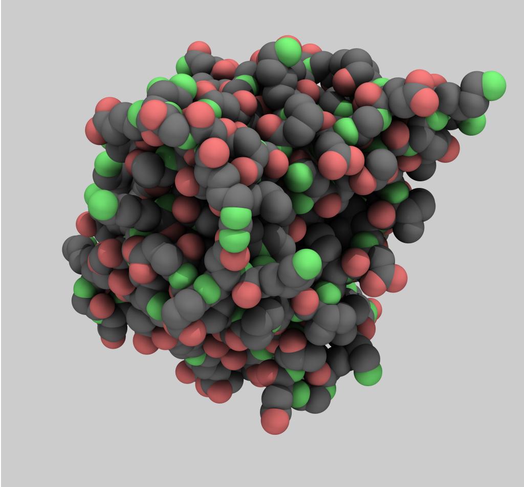 Superoxide Dismutase rendered with a broad light source